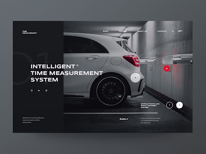 Vehical Parking : Website Design