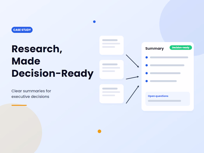 Research Summaries for Executive Decisions 
