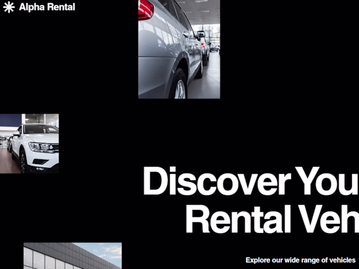 Web Development for a car Rental Business