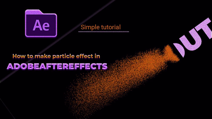how to make particle effect in adobe aftereffects, simplest way…