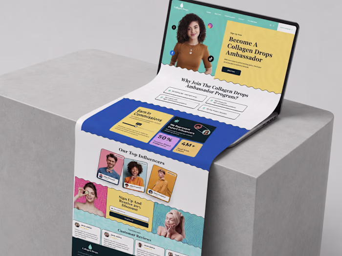 Skincare and Beauty E-commerce Website UI Design