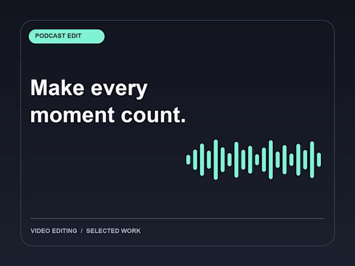 Podcast Short | Kinetic Typography & Split-Screen Editing