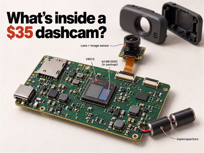 What's Inside a $35 Dashcam? An Interactive 3D Teardown