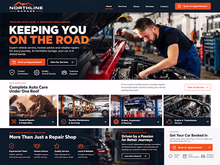Northline Garage — Automotive Service Website