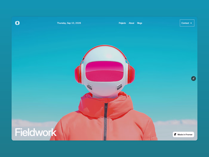 Designeer: Premium Framer Portfolio Template Creation