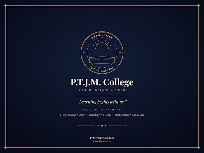 P.T.J.M. College, Rajgir — a