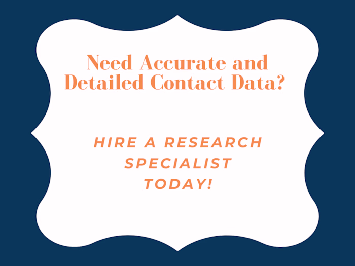 Research Specialist for Contact Data Compilation