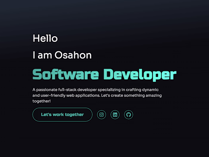Portfolio Website 