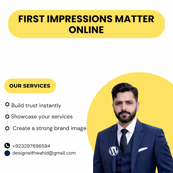 First Impressions Matter Online

Your website