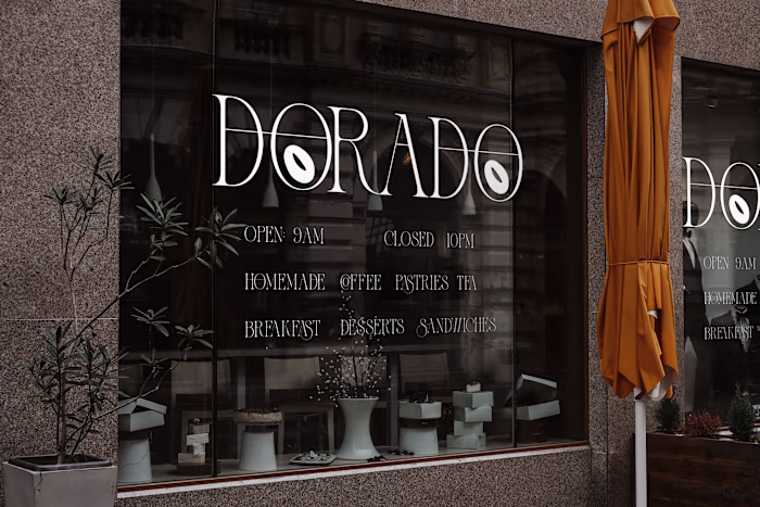 Dorado Coffee Shop - Window Display