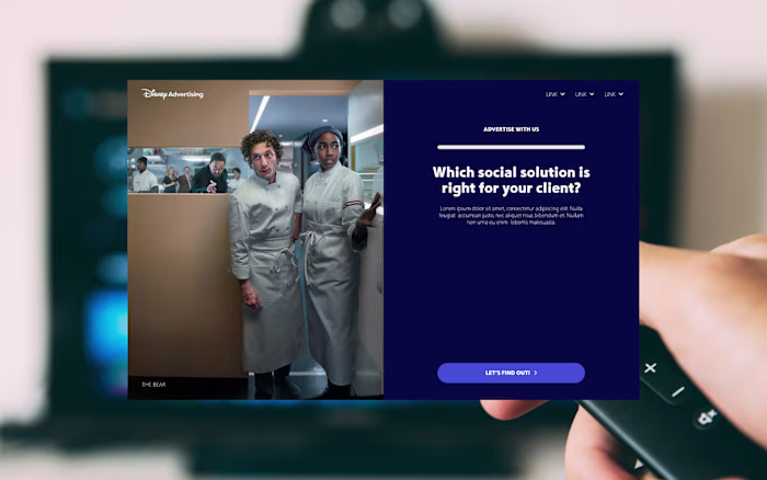 Disney Advertising Quiz UI