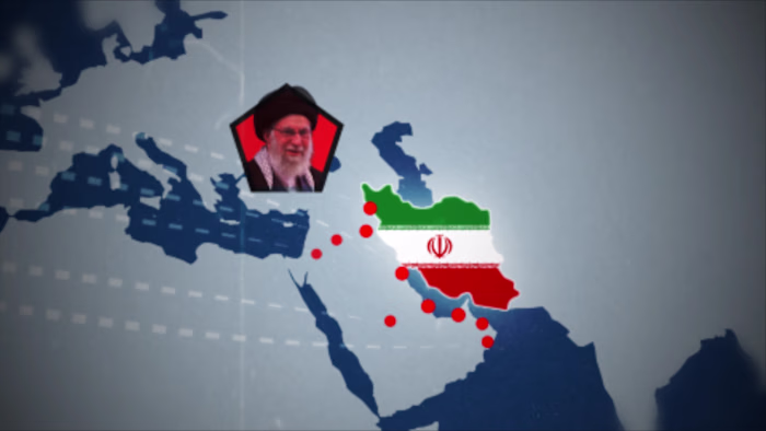 Map Animation IRAN USA
