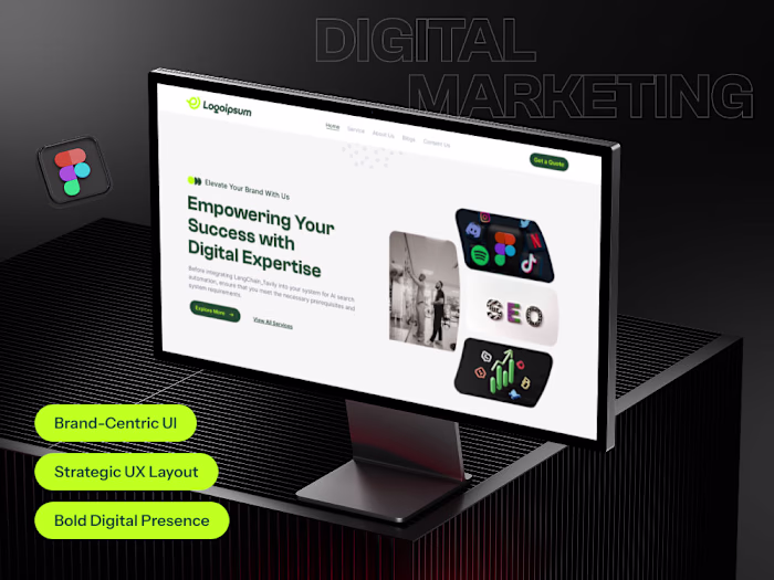 Digital Marketing Agency Website UI/UX Design
