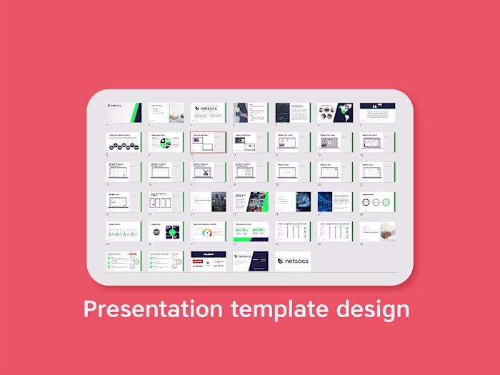 Presentation template design
