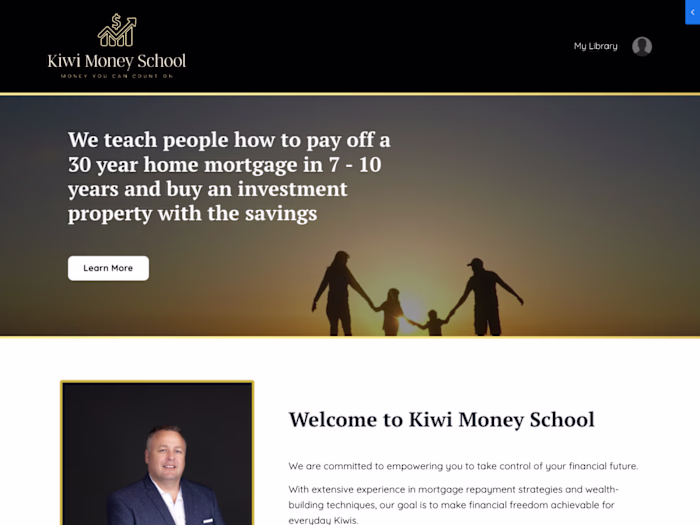 Business Website built on Kajabi