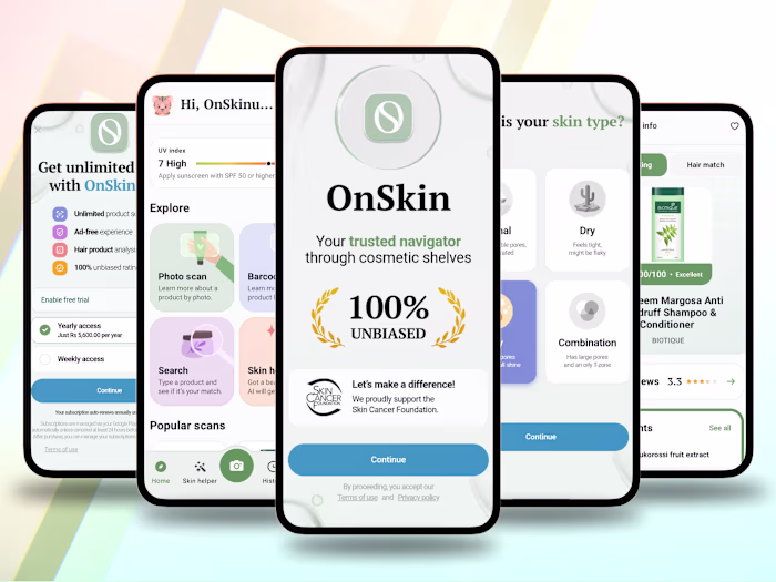 AI Skincare Scanner App with Personalized Routines