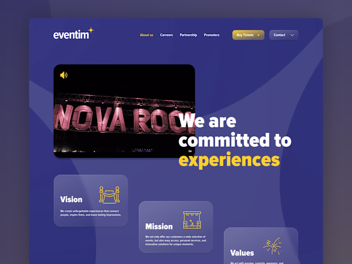B2B Site Design for Eventim Austria