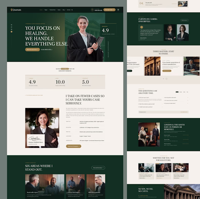 Modern Attorney Website ⚖️
What if