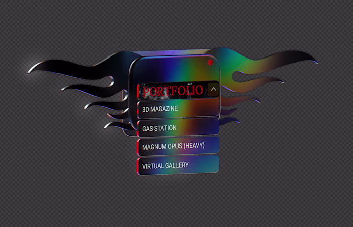 SPLINE 3D DROPDOWN MENU