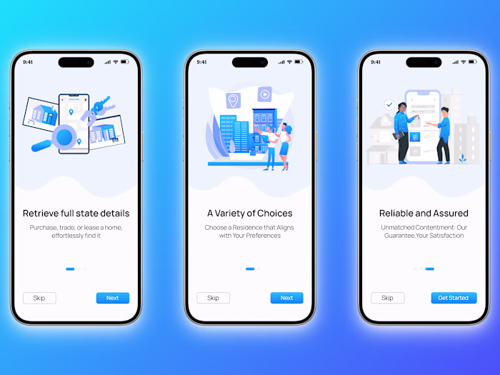 Onboarding – Real Estate App UI