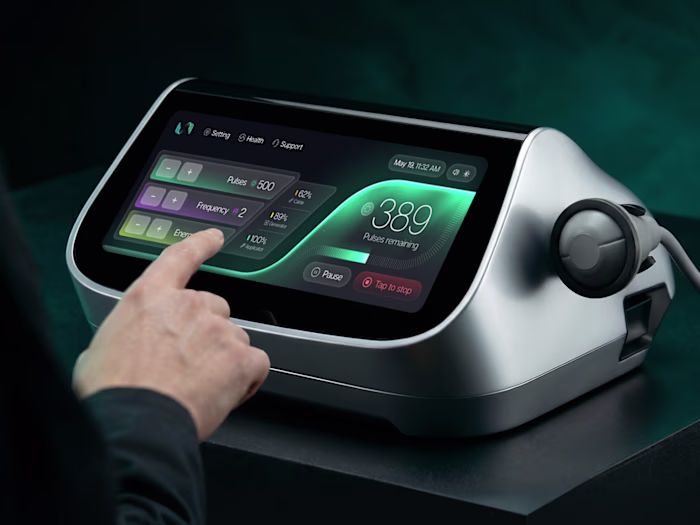 HMI interface for medical equipment