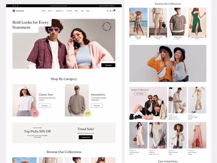 Carmora – Shopify Ecommerce Design