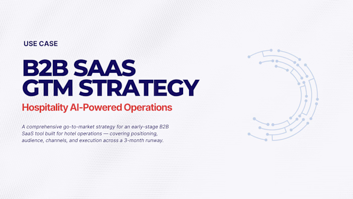 A comprehensive go-to-market strategy for