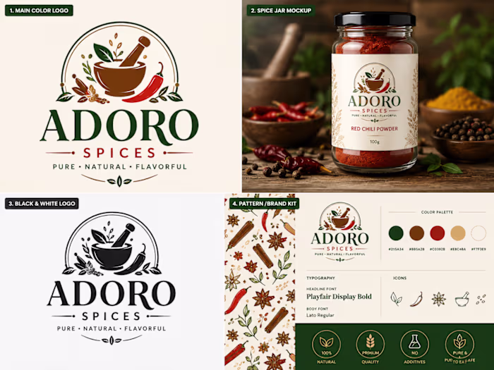 Adoro Spices | Premium Emblem