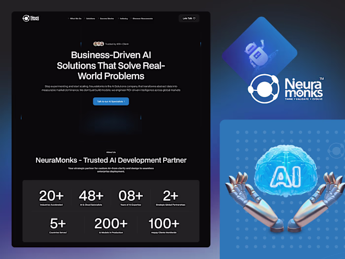NeuraMonks' Website Rebuild in Webflow
I