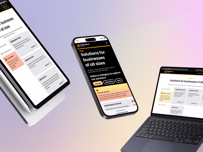 Mobile | Solutions Section Redesign
