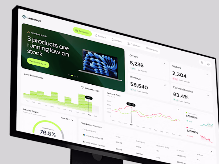Luminous E-Commerce App