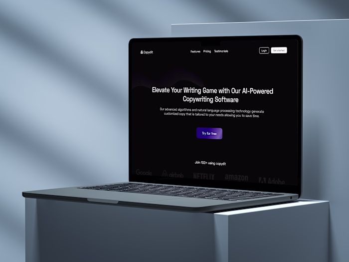 Copywriting AI : landing page design