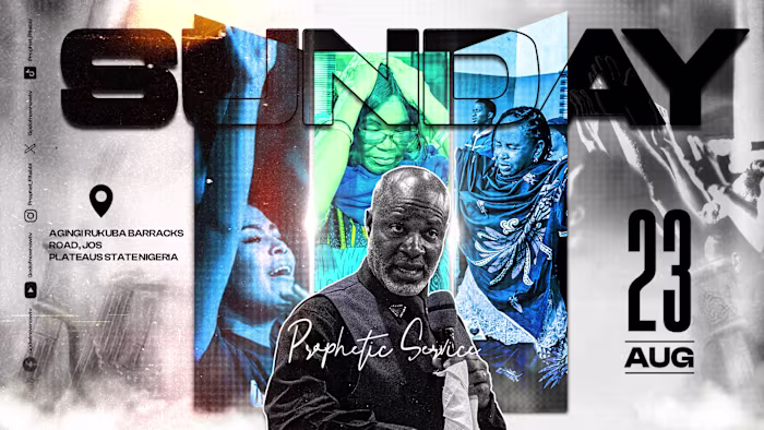 Church live service thumbnail Design