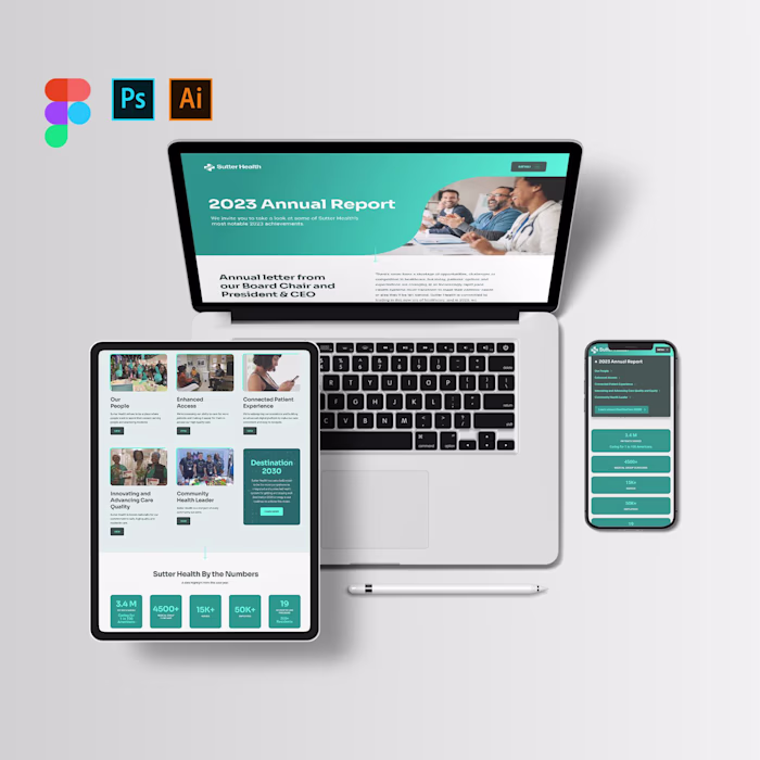 UX/UI Design in Figma and HTML, SCSS and JS - Sutter Health