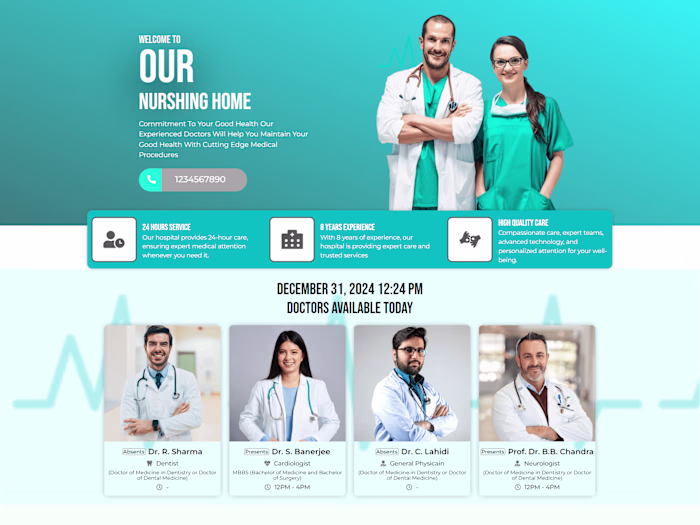 Business Landing Page Design in WordPress
