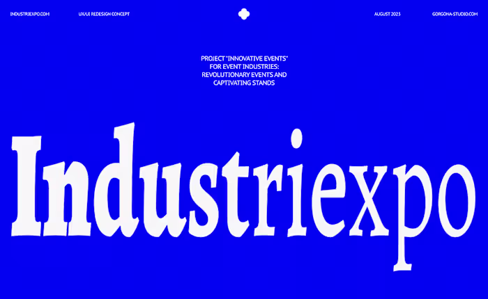 Industriexpo / Website redesign & animation
