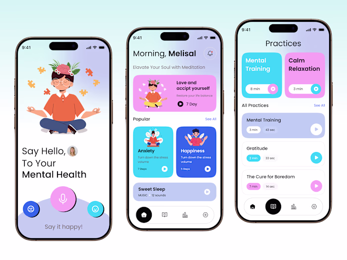 Mental Health Mobile App Design