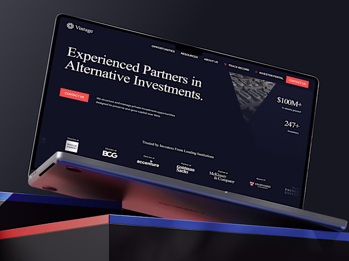 Website Development for Vintage Funds