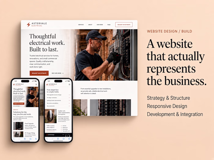Website Design & Build: Pages With One Clear Job