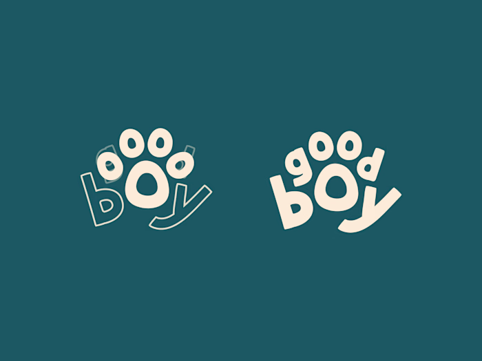 GoodBoy logo development