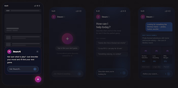 SteamAI: Conversational AI for Game Discovery