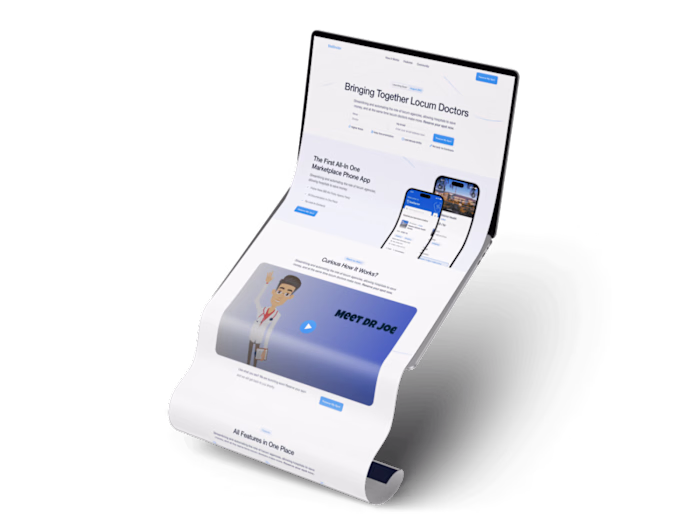 Landing Page Redesign - HealthTech Startup
