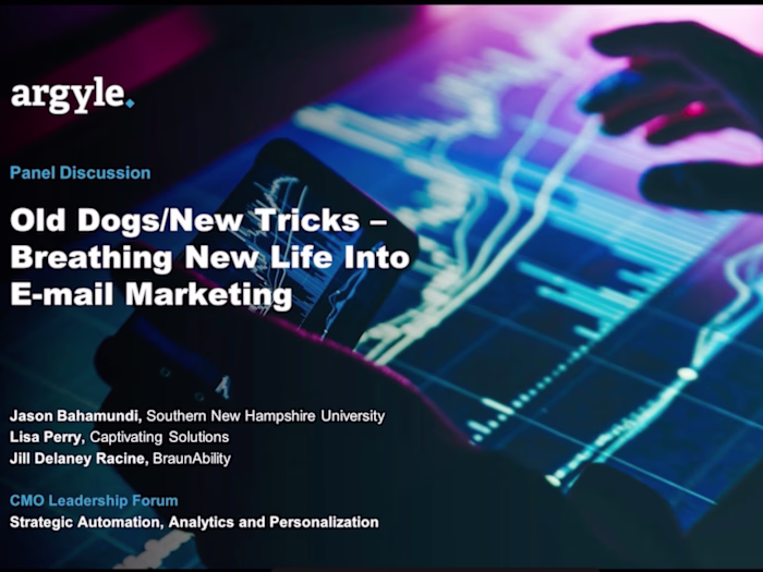 Breathing New Life into E-Mail Marketing Panel Discussion