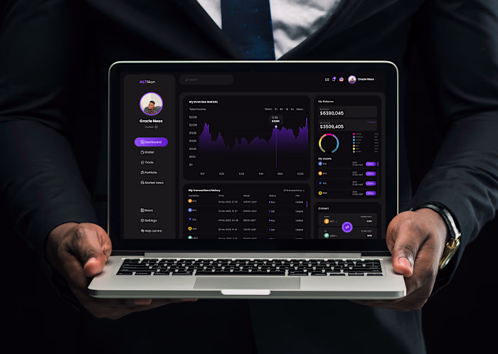 Crypto Dashboard ||UI/UX Design