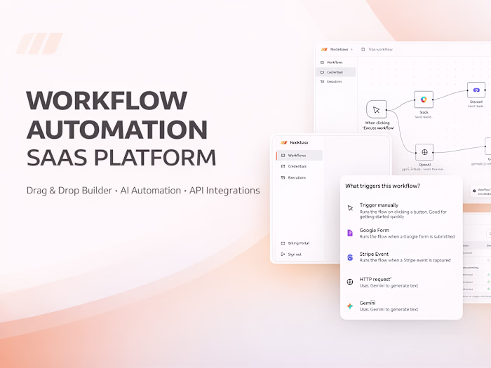 Nodebase is a workflow automation