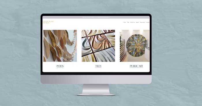 Website and branding for ceramic artist Natalie Blake