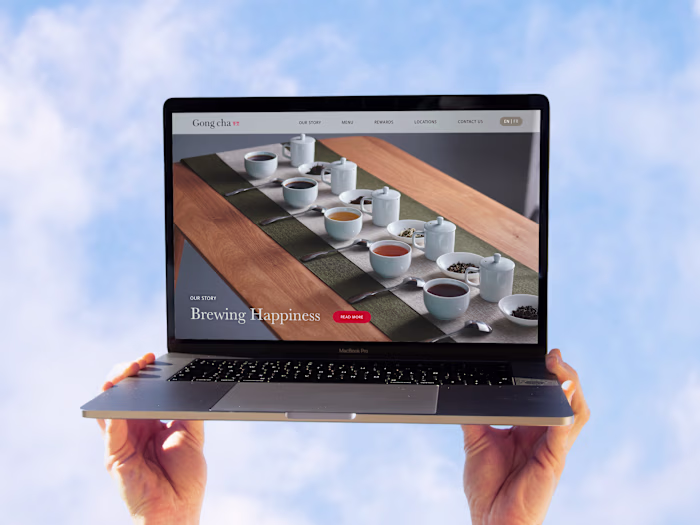 Gong Cha Canada Website Redesign