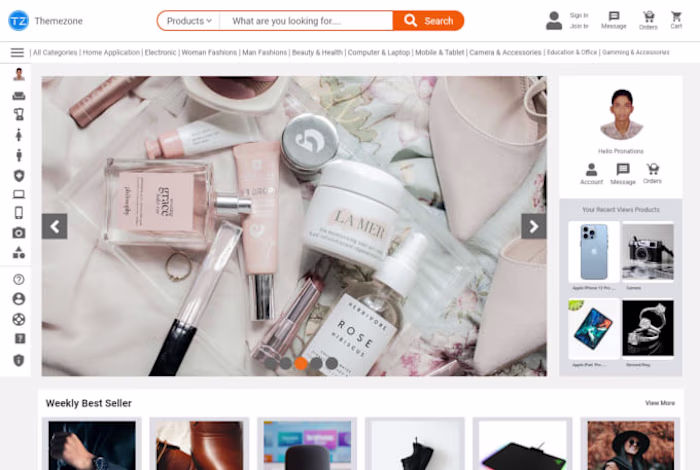 I will design an online store or an ecommerce website