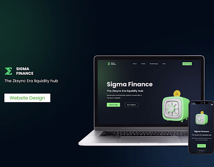 Sigma Finance Website Design