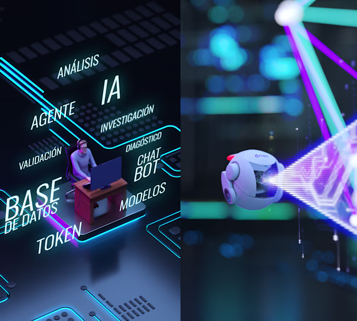 Isometric Motion Design | AI Agent Platform Explainer